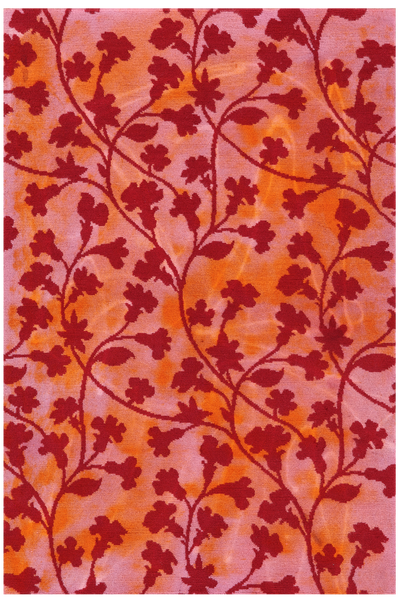 Full Pile Overdyed Hand Knotted Wool Rug - 3' 7" X 5' 7" - Golden Nile