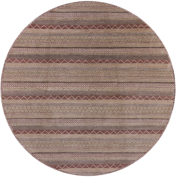 Savannah Grass Hand Knotted Wool Rug - 7' 10" X 7' 10" - Golden Nile