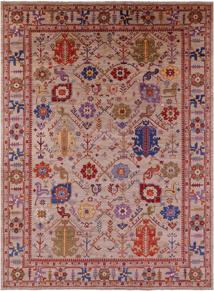 Persian Fine Serapi Hand Knotted Wool Rug - 8' 9" X 12' 2" - Golden Nile