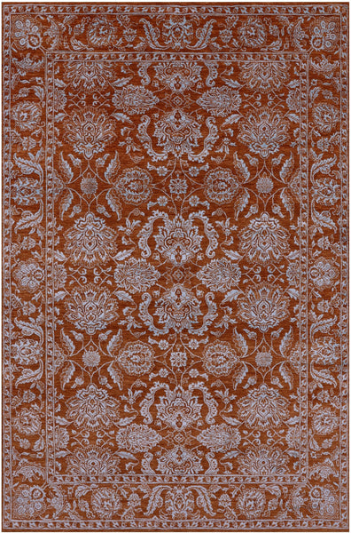 Persian Tabriz Hand Knotted Wool & Silk Rug - 6' 0" X 9' 0" - Golden Nile