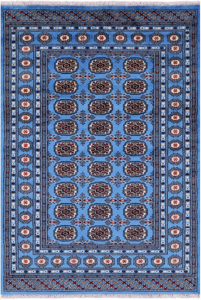 ラグ・カーペット Bukhara rugs Turkoman Bukhara Rug 8x10, Vintage Bokhara Carpet 8 x 10, Red and
