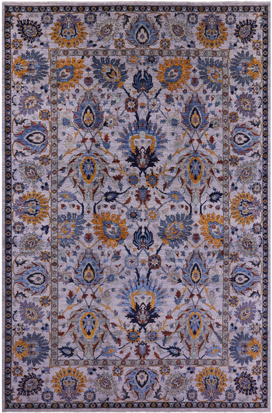 Grey Persian Tabriz Hand Knotted Wool Rug - 11' 11" X 17' 6" - Golden Nile