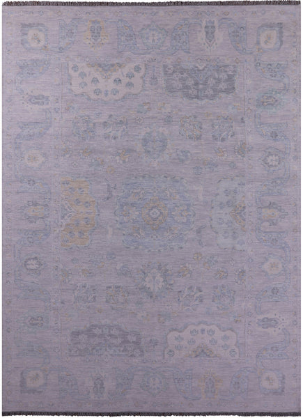 Silver Persian Tabriz Hand Knotted Wool Rug - 10' 4" X 14' 0" - Golden Nile