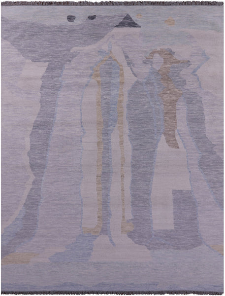 Tribal Moroccan Hand Knotted Wool Rug - 9' 1" X 11' 8" - Golden Nile