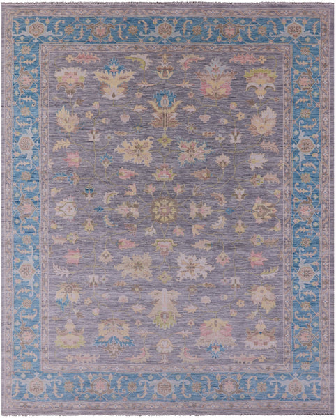 Grey Persian Fine Serapi Hand Knotted Wool Rug - 12' 0" X 15' 0" - Golden Nile