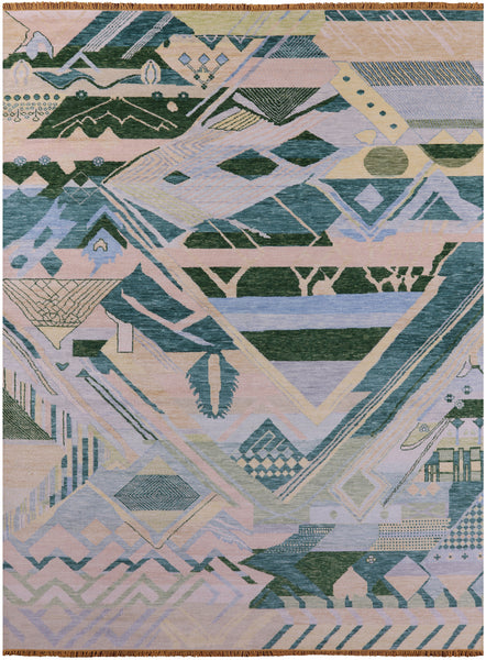 Tribal Moroccan Hand Knotted Wool Rug - 10' 3" X 13' 9" - Golden Nile