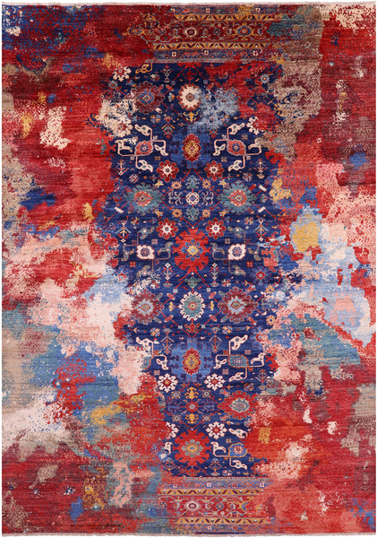 Persian Fine Serapi Hand Knotted Wool Rug - 9' 7" X 13' 6" - Golden Nile