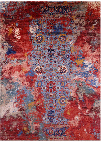 Persian Fine Serapi Hand Knotted Wool Rug - 10' 2" X 13' 10" - Golden Nile