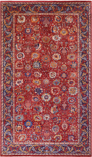 Persian Fine Serapi Hand Knotted Wool Rug - 14' 7" X 24' 1" - Golden Nile