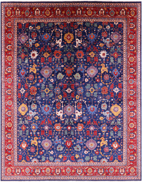 Persian Fine Serapi Hand Knotted Wool Rug - 11' 7" X 14' 11" - Golden Nile