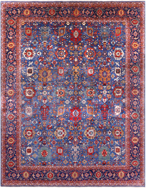 Persian Fine Serapi Handmade Wool Rug - 11' 9" X 14' 9" - Golden Nile