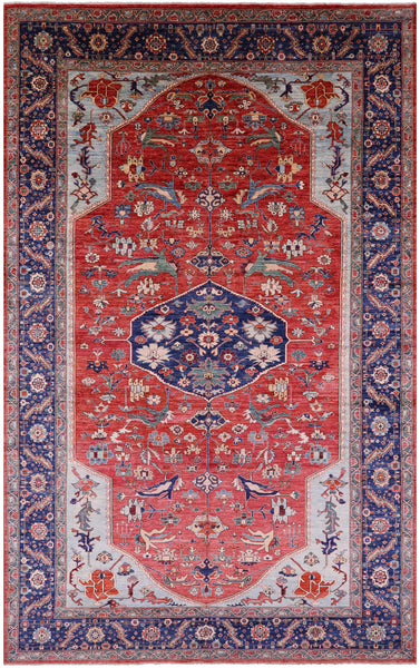 Persian Fine Serapi Handmade Wool Rug - 10' 9" X 17' 2" - Golden Nile