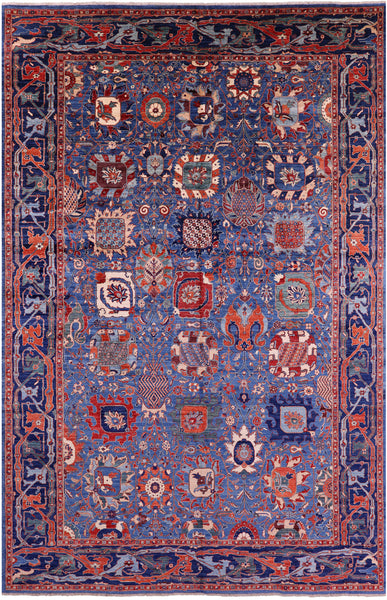 Persian Fine Serapi Hand Knotted Wool Rug - 11' 0" X 16' 9" - Golden Nile