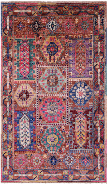 Persian Fine Serapi Hand Knotted Wool Rug - 3' 3" X 5' 5" - Golden Nile