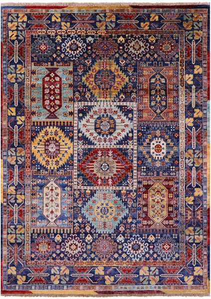 Persian Fine Serapi Hand Knotted Wool Rug - 4' 10" X 6' 10" - Golden Nile