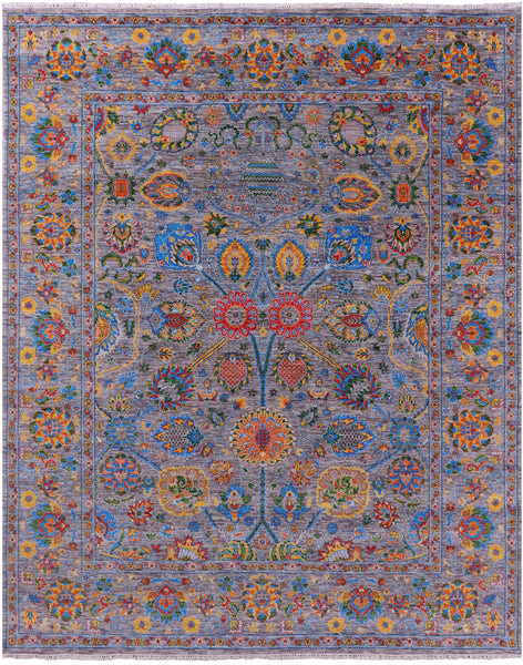 Persian Tabriz Hand Knotted Wool Rug - 8' 1" X 10' 1" - Golden Nile