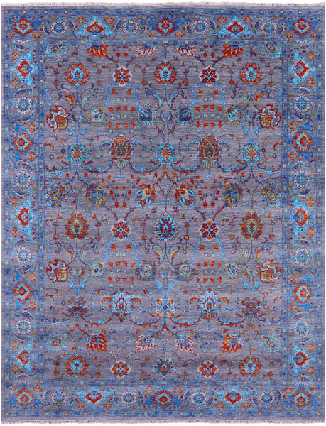 Persian Tabriz Hand Knotted Wool Rug - 8' 0" X 10' 4" - Golden Nile