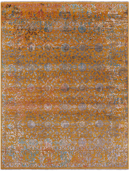 Persian Tabriz Handmade Wool & Silk Rug - 8' 1" X 10' 6" - Golden Nile