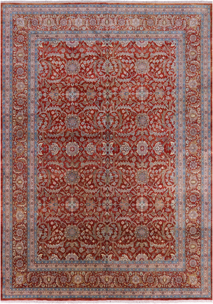 Persian Tabriz Handmade Wool Rug - 9' 1" X 12' 9" - Golden Nile