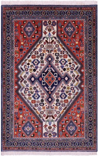 Persian Hand Knotted Wool Rug - 3' 5" X 4' 11" - Golden Nile