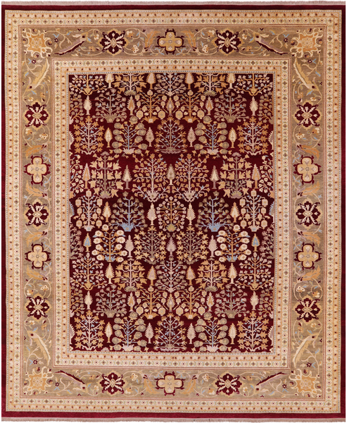 Persian Ziegler Hand Knotted Wool Rug 12' 2" X 14' 8" - Golden Nile