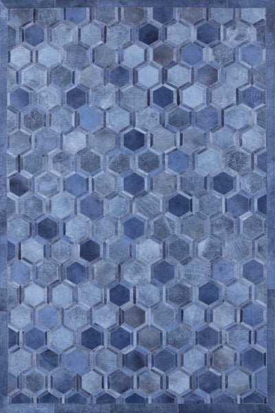 Cowhide Hairhide Patchwork Rug - 6' X 9' - Golden Nile