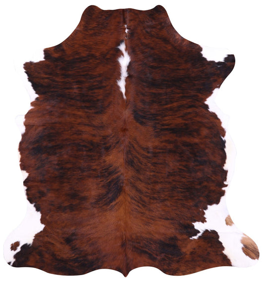Natural Hair-On Cowhide Rug - 6' 11" X 5' 6" - Golden Nile