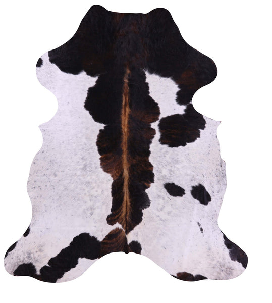 Natural Hair-On Cowhide Rug - 7' 10" X 7' 2" - Golden Nile