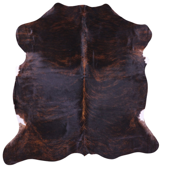 Natural Hair-On Cowhide Rug - 6' 5" X 6' 6" - Golden Nile