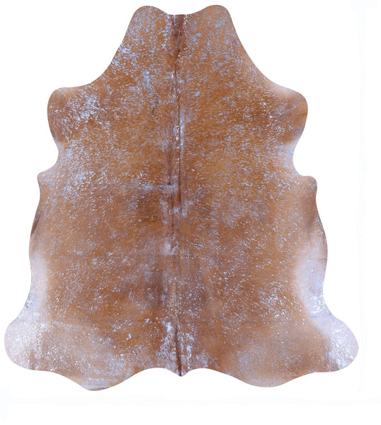 Blue Metallic Natural Hair-On Cowhide Rug - 6' 10" X 6' 4" - Golden Nile
