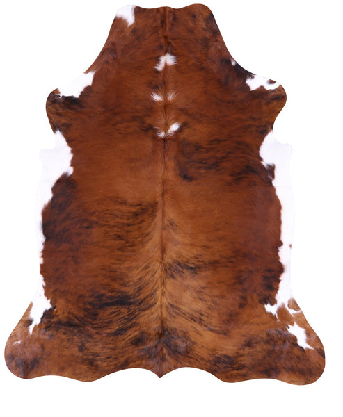 Natural Hair-On Cowhide Rug - 6' 10" X 5' 11" - Golden Nile