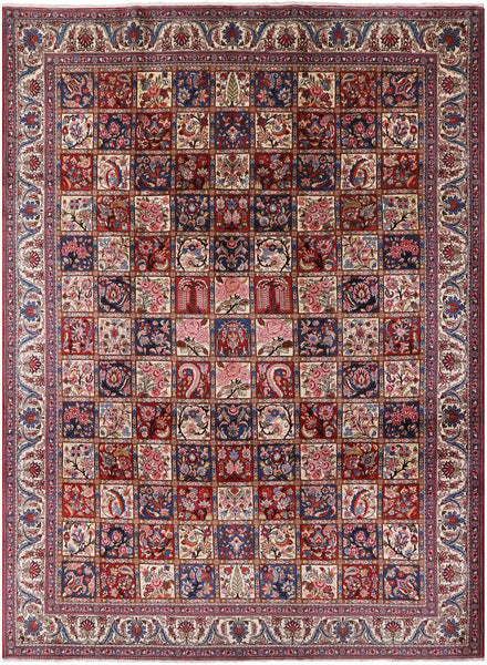 Authentic Persian Hand Knotted Wool Rug - 9' 10" X 13' 7" - Golden Nile