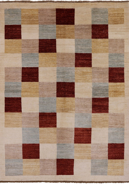 Persian Gabbeh Hand Knotted Wool Area Rug - 5' 6" X 7' 6" - Golden Nile