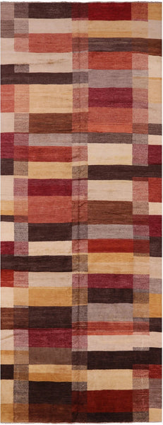 Persian Gabbeh Hand Knotted Wool Rug - 8' 0" X 20' 10" - Golden Nile