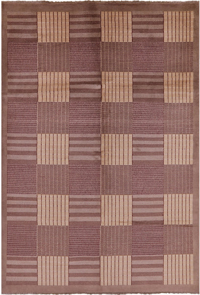 Persian Gabbeh Handmade Wool Rug - 6' 7" X 9' 7" - Golden Nile