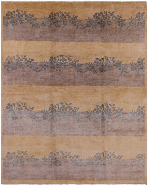 Persian Gabbeh Hand Knotted Wool Rug - 8' 3" X 10' 3" - Golden Nile