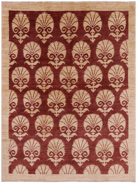 Persian Gabbeh Handmade Wool Rug - 4' 10" X 6' 6" - Golden Nile