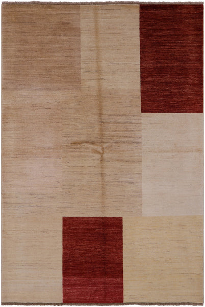 Persian Gabbeh Hand Knotted Wool Area Rug - 5' 2" X 7' 10" - Golden Nile