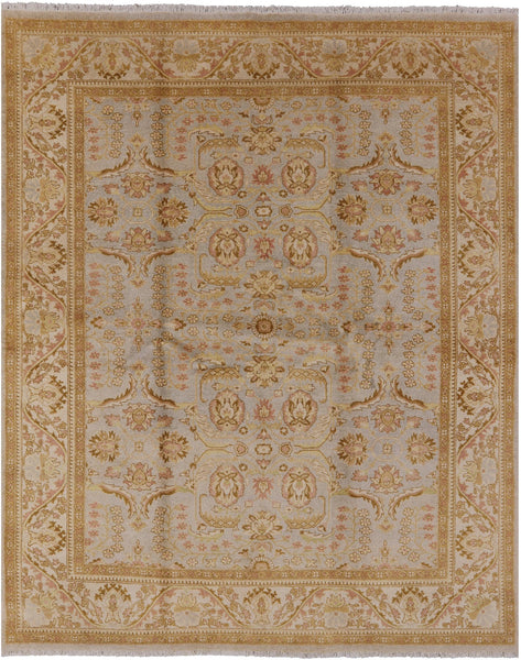 Chobi Peshawar Hand Knotted Wool Rug - 8' 2" X 10' 1" - Golden Nile