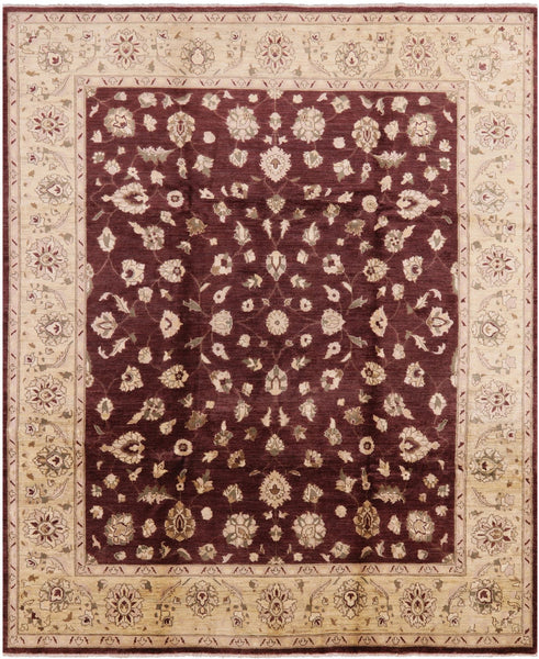 Peshawar Hand Knotted Wool Rug - 8' 3" X 9' 10" - Golden Nile
