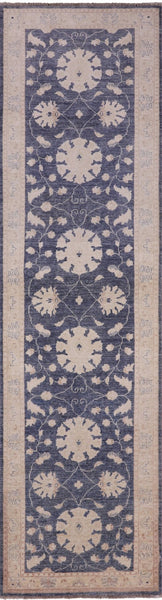 Peshawar Handmade Wool Runner Rug - 2' 7" X 9' 9" - Golden Nile
