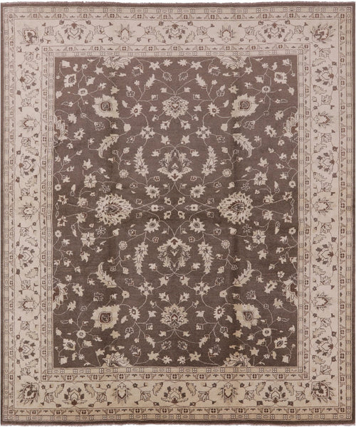Peshawar Handmade Area Rug - 8' 4" X 9' 9" - Golden Nile