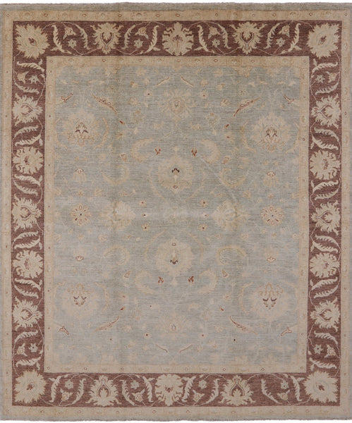 Turkish Oushak Hand Knotted Area Rug - 8' 5" X 9' 10" - Golden Nile