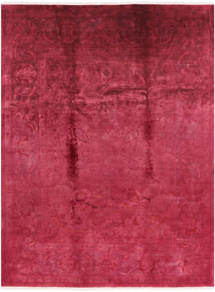 Full Pile Overdyed Handmade Wool Rug - 9' 1" X 11' 11" - Golden Nile