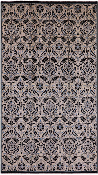 William Morris Hand Knotted Wool Rug - 9' 0" X 16' 0" - Golden Nile