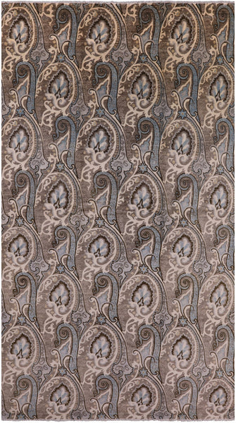 William Morris Handmade Wool Rug - 8' 11" X 16' 2" - Golden Nile