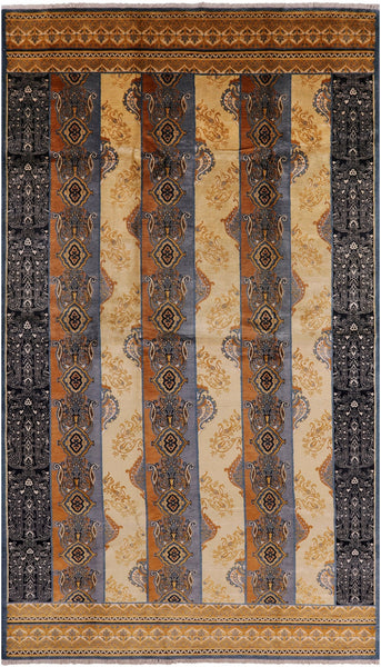 William Morris Hand Knotted Wool Rug - 8' 1" X 14' 5" - Golden Nile