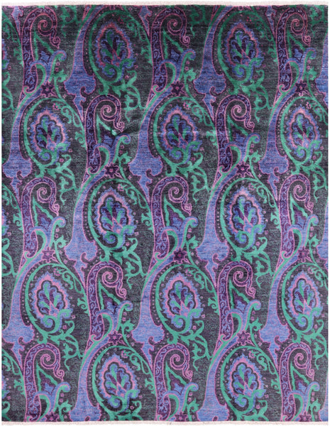 William Morris Handmade Wool Rug - 7' 10 X 9' 10 - Golden Nile