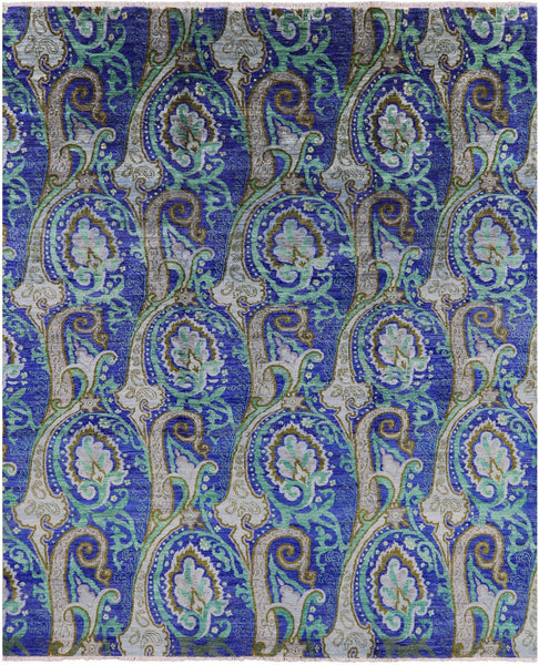 William Morris Hand-Knotted Wool Rug - 8' 1 X 9' 9 - Golden Nile