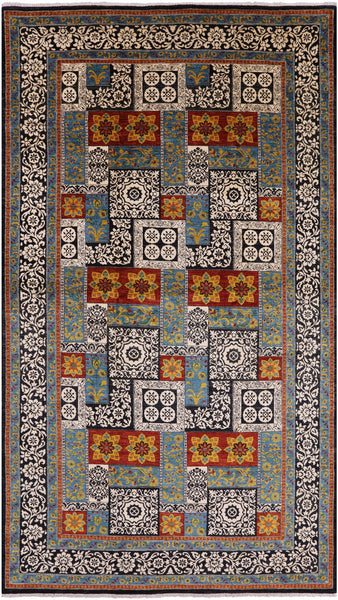 William Morris Handmade Wool Area Rug - 8' 2" X 14' 6" - Golden Nile